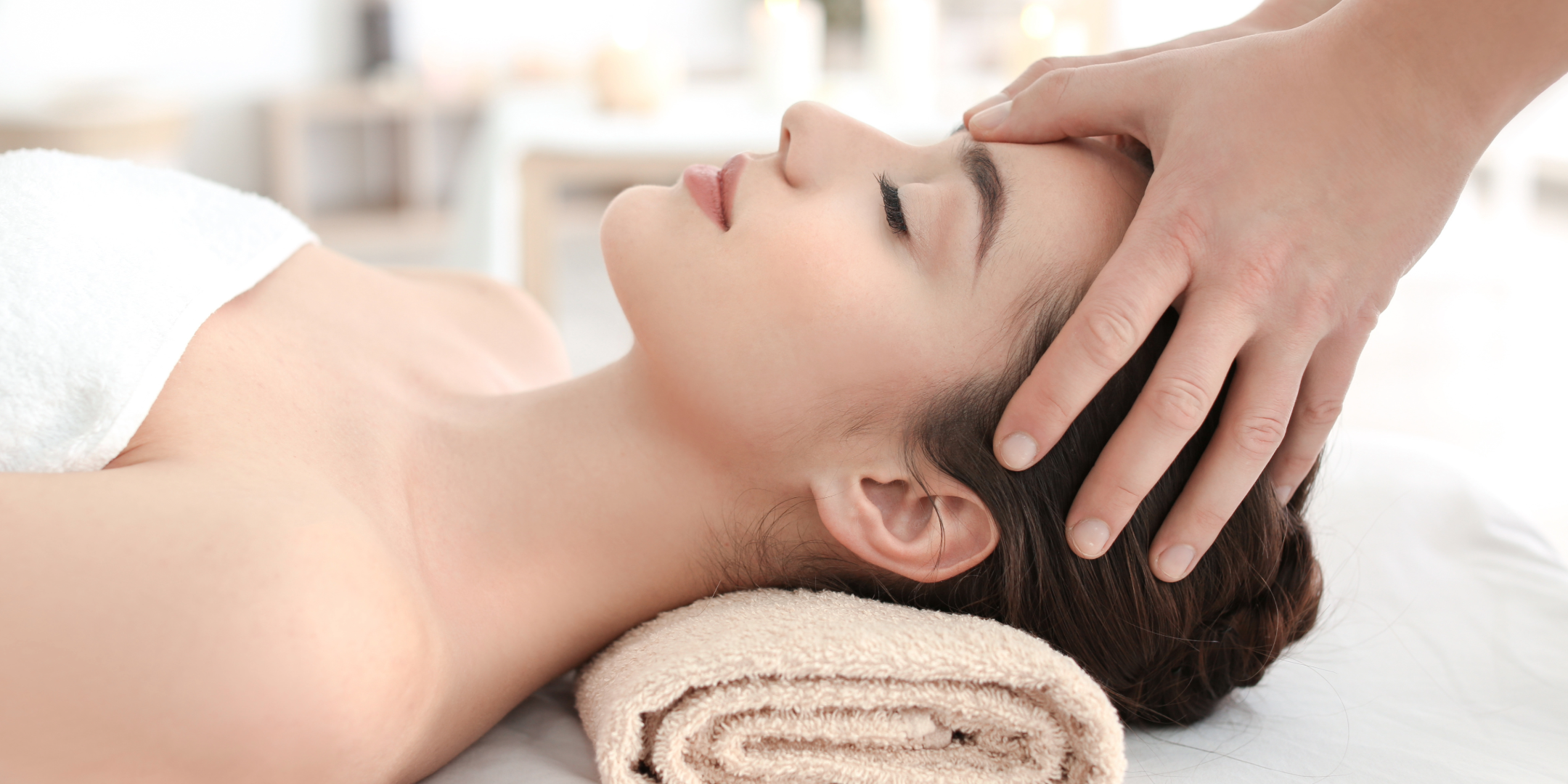 Student providing beauty services at O'Brien Aveda Institute